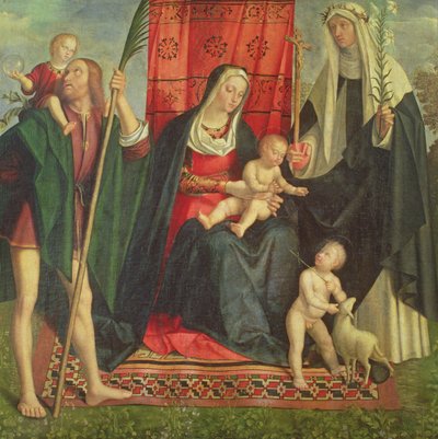 Madonna and Child with Saints by Galeazzo Campi